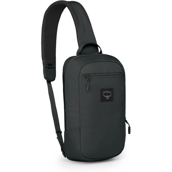 Accessories - Aoede Sling Black Unisex Fabric Compact Padded-compartment Everyday Use